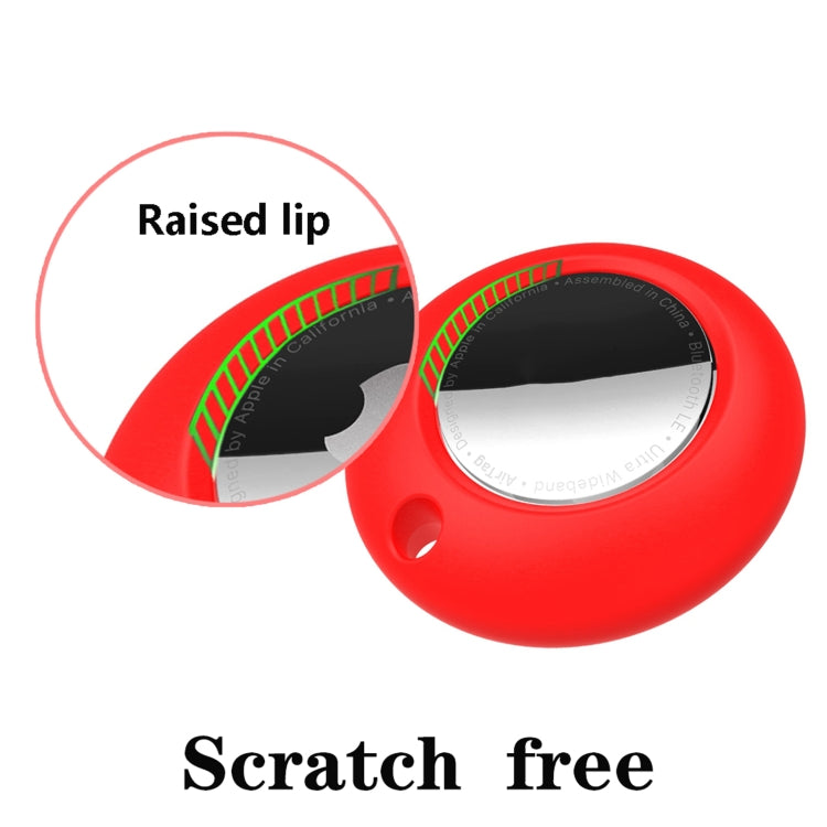 Silicone Shockproof Protective Cover Case with Keychain Ring For AirTag