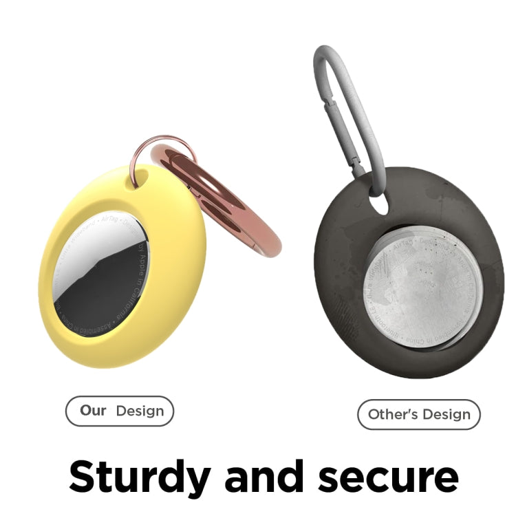 Silicone Shockproof Protective Cover Case with Keychain Ring For AirTag