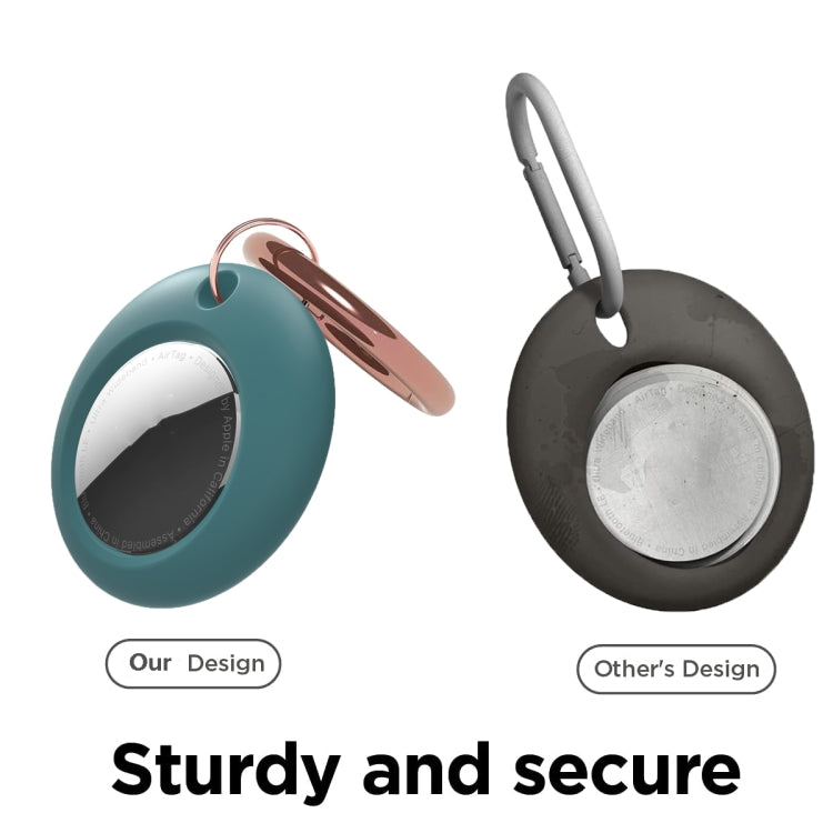 Silicone Shockproof Protective Cover Case with Keychain Ring For AirTag