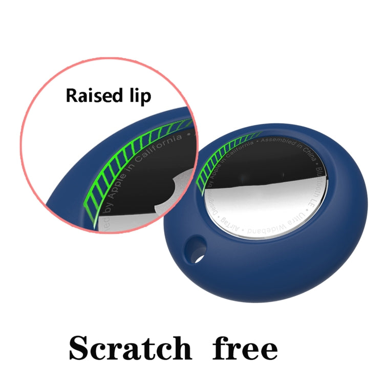 Silicone Shockproof Protective Cover Case with Keychain Ring For AirTag