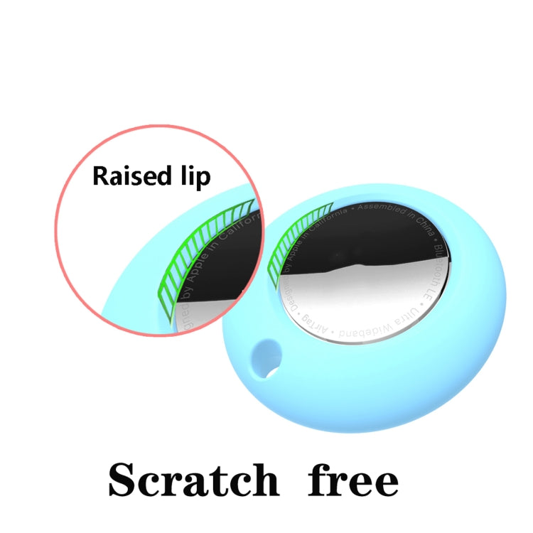 Silicone Shockproof Protective Cover Case with Keychain Ring For AirTag