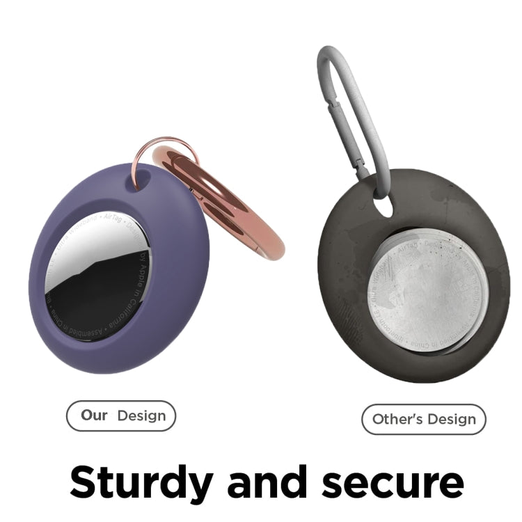 Silicone Shockproof Protective Cover Case with Keychain Ring For AirTag