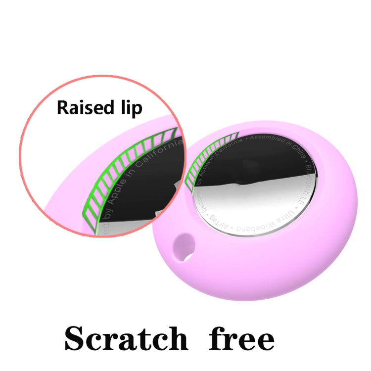 Silicone Shockproof Protective Cover Case with Keychain Ring For AirTag