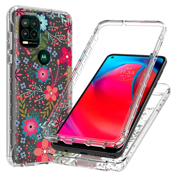 For Motorola Moto G Stylus 5G 2 in 1 High Transparent Painted Shockproof PC + TPU Protective Case