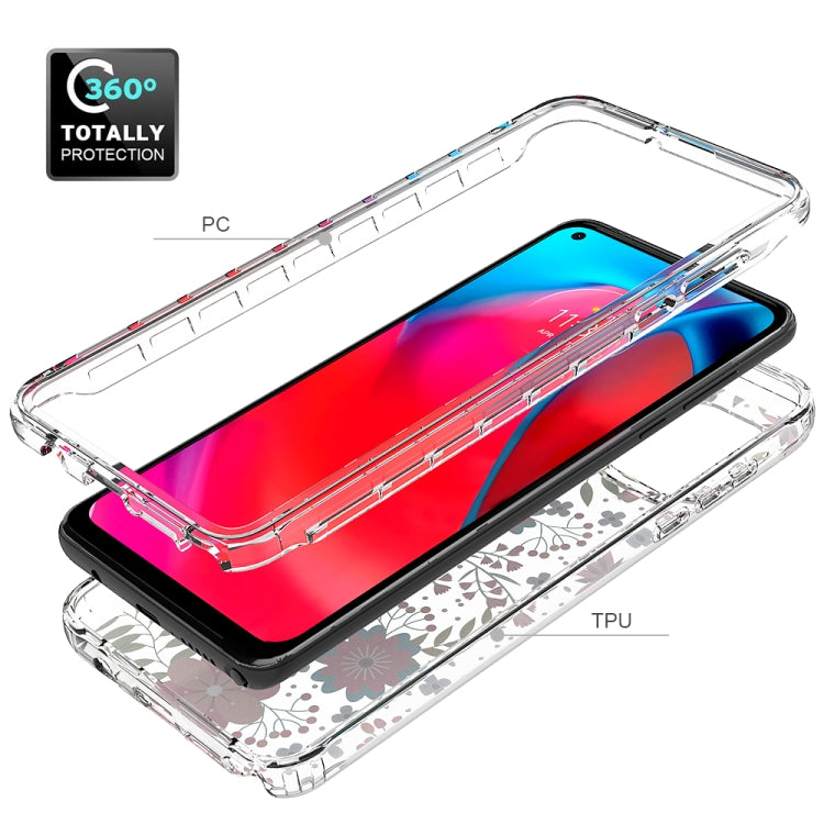 For Motorola Moto G Stylus 5G 2 in 1 High Transparent Painted Shockproof PC + TPU Protective Case