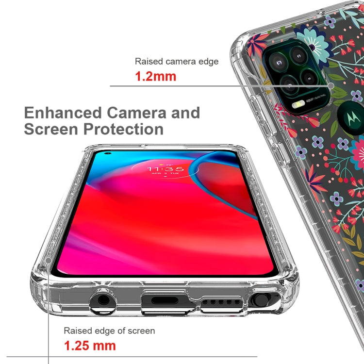 For Motorola Moto G Stylus 5G 2 in 1 High Transparent Painted Shockproof PC + TPU Protective Case