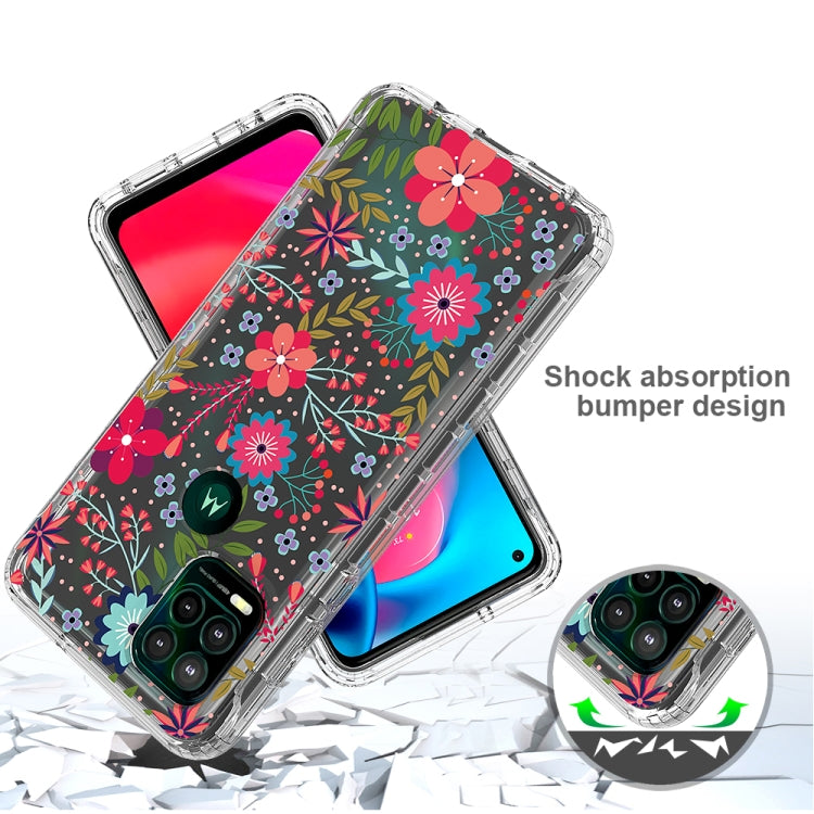 For Motorola Moto G Stylus 5G 2 in 1 High Transparent Painted Shockproof PC + TPU Protective Case