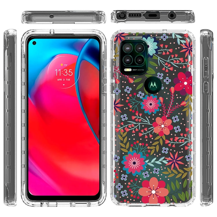 For Motorola Moto G Stylus 5G 2 in 1 High Transparent Painted Shockproof PC + TPU Protective Case