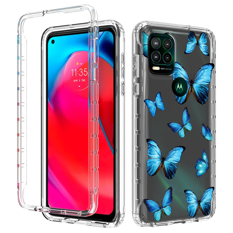 For Motorola Moto G Stylus 5G 2 in 1 High Transparent Painted Shockproof PC + TPU Protective Case