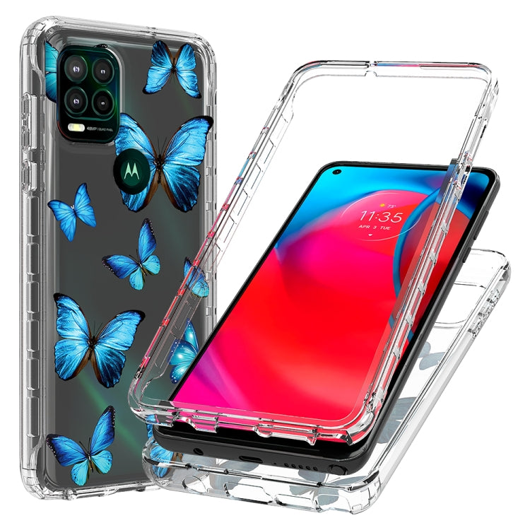 For Motorola Moto G Stylus 5G 2 in 1 High Transparent Painted Shockproof PC + TPU Protective Case