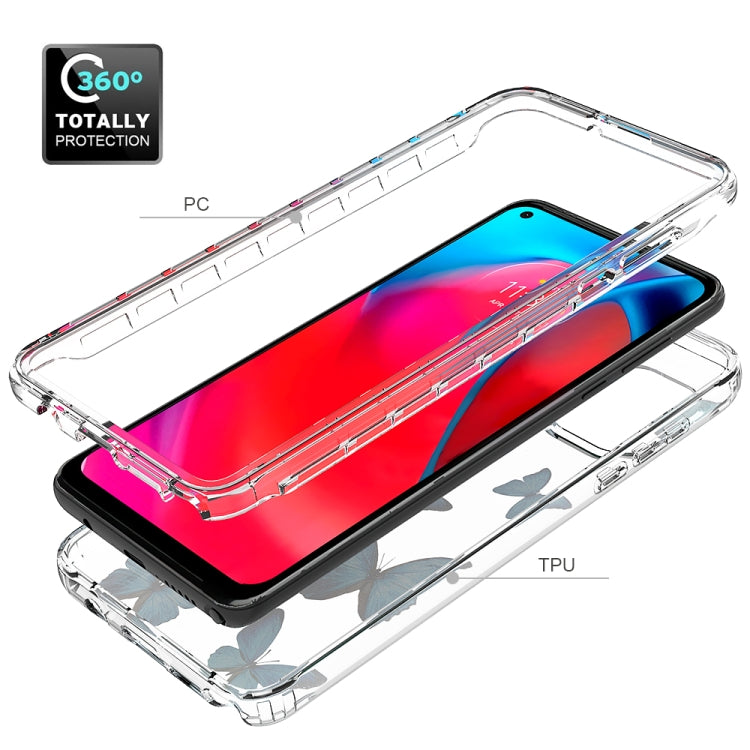 For Motorola Moto G Stylus 5G 2 in 1 High Transparent Painted Shockproof PC + TPU Protective Case