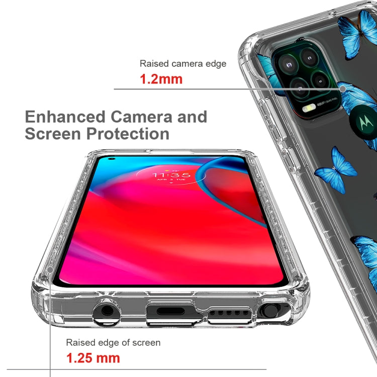 For Motorola Moto G Stylus 5G 2 in 1 High Transparent Painted Shockproof PC + TPU Protective Case
