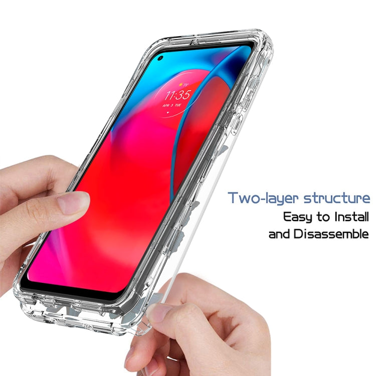 For Motorola Moto G Stylus 5G 2 in 1 High Transparent Painted Shockproof PC + TPU Protective Case
