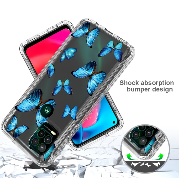 For Motorola Moto G Stylus 5G 2 in 1 High Transparent Painted Shockproof PC + TPU Protective Case