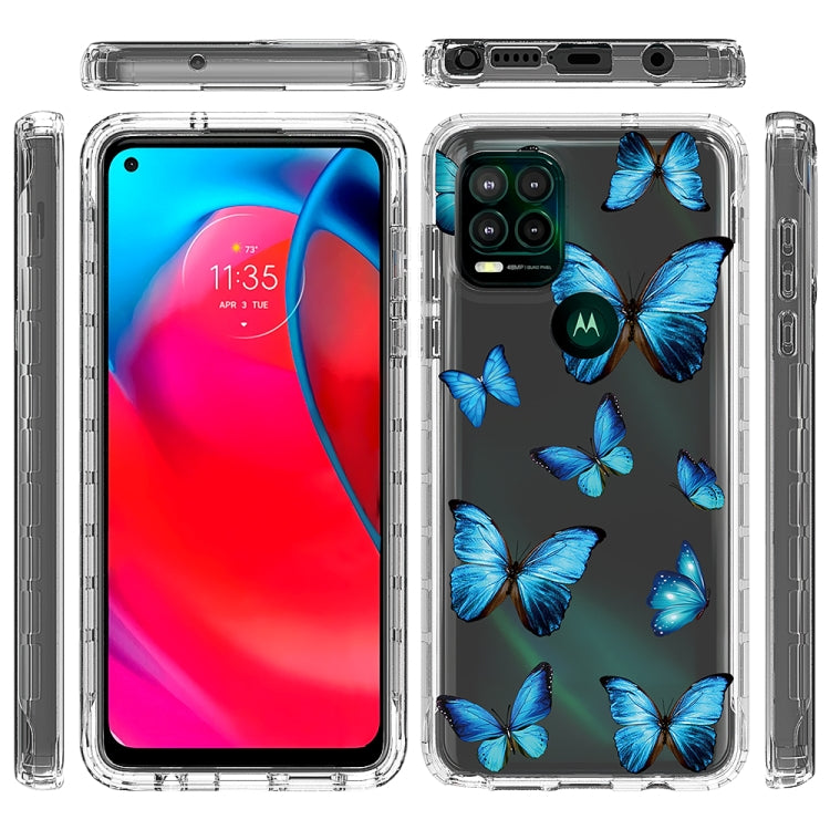 For Motorola Moto G Stylus 5G 2 in 1 High Transparent Painted Shockproof PC + TPU Protective Case