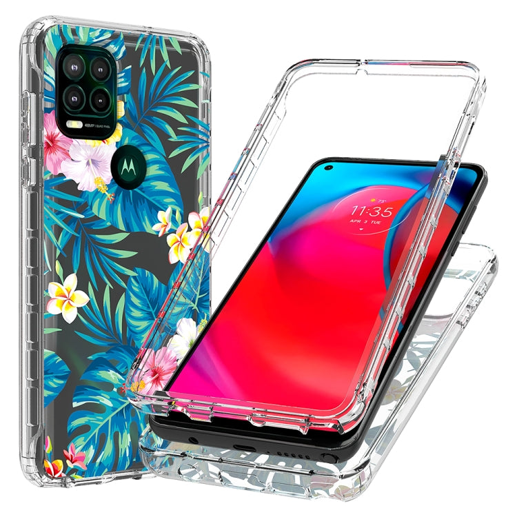For Motorola Moto G Stylus 5G 2 in 1 High Transparent Painted Shockproof PC + TPU Protective Case
