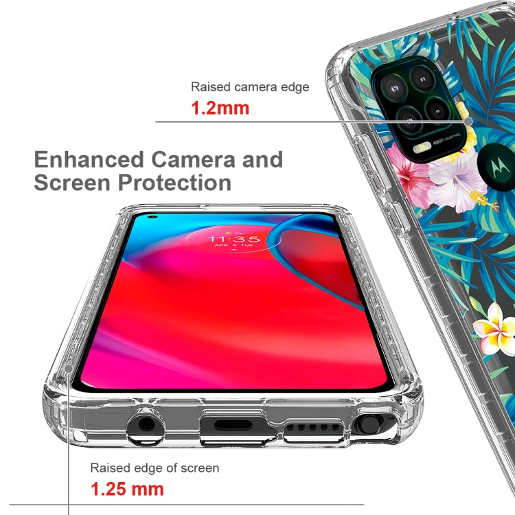 For Motorola Moto G Stylus 5G 2 in 1 High Transparent Painted Shockproof PC + TPU Protective Case