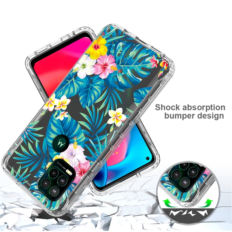 For Motorola Moto G Stylus 5G 2 in 1 High Transparent Painted Shockproof PC + TPU Protective Case