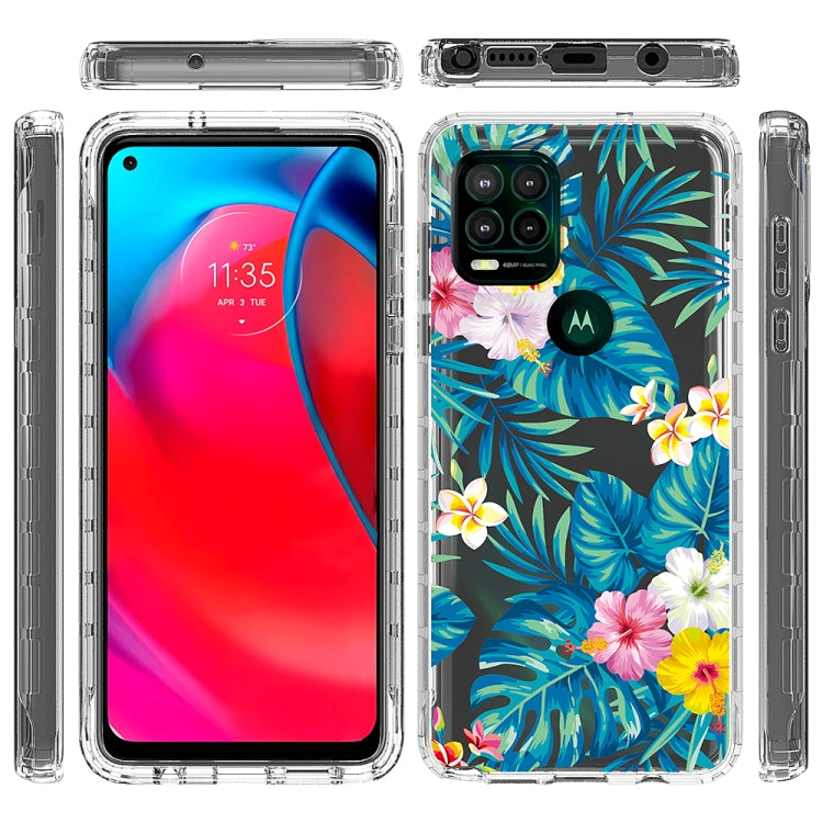 For Motorola Moto G Stylus 5G 2 in 1 High Transparent Painted Shockproof PC + TPU Protective Case
