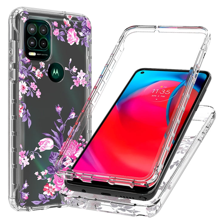 For Motorola Moto G Stylus 5G 2 in 1 High Transparent Painted Shockproof PC + TPU Protective Case
