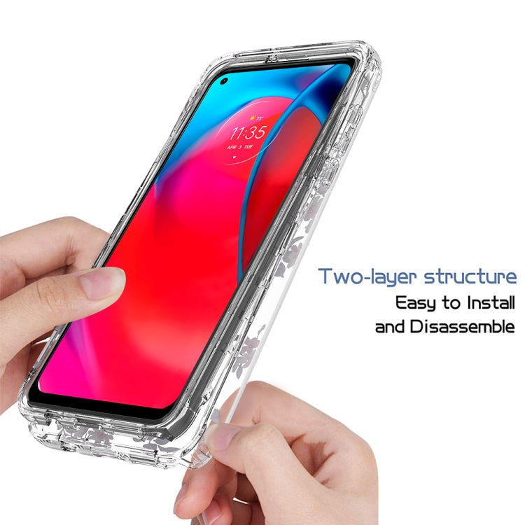 For Motorola Moto G Stylus 5G 2 in 1 High Transparent Painted Shockproof PC + TPU Protective Case
