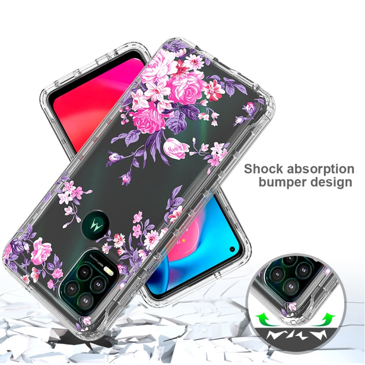 For Motorola Moto G Stylus 5G 2 in 1 High Transparent Painted Shockproof PC + TPU Protective Case