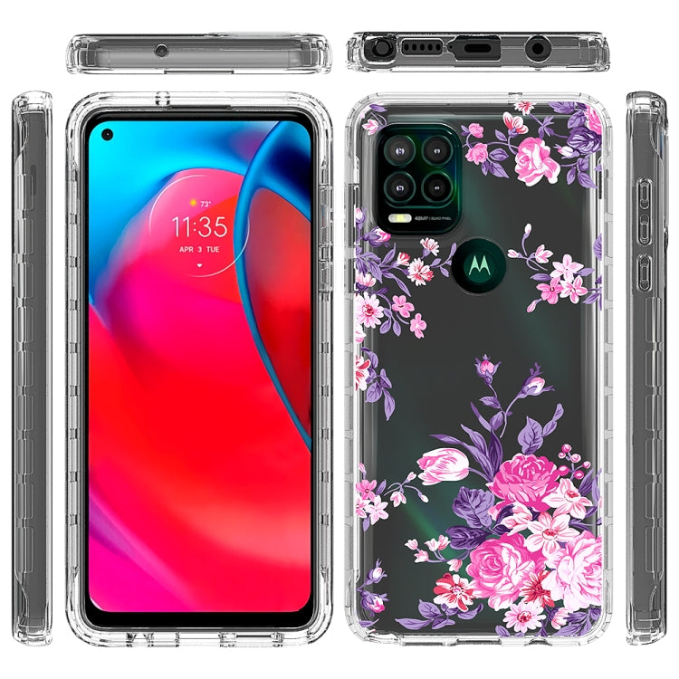 For Motorola Moto G Stylus 5G 2 in 1 High Transparent Painted Shockproof PC + TPU Protective Case