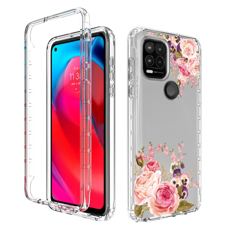 For Motorola Moto G Stylus 5G 2 in 1 High Transparent Painted Shockproof PC + TPU Protective Case