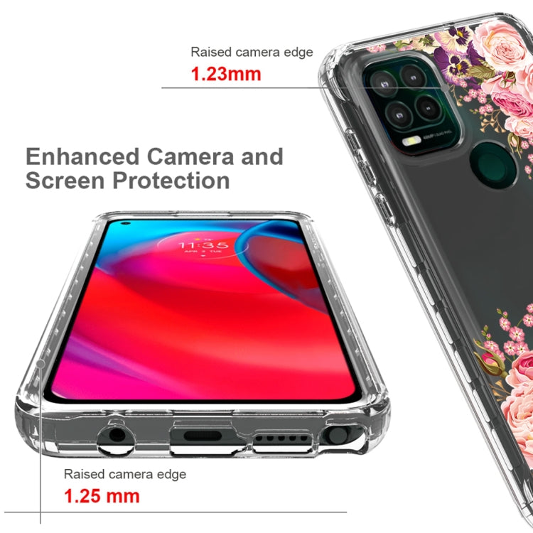 For Motorola Moto G Stylus 5G 2 in 1 High Transparent Painted Shockproof PC + TPU Protective Case
