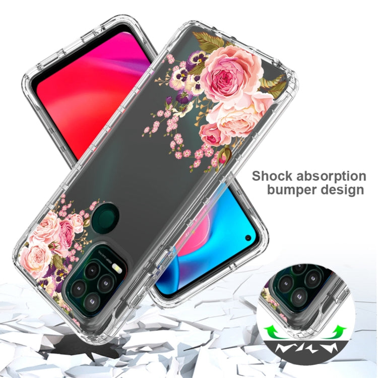 For Motorola Moto G Stylus 5G 2 in 1 High Transparent Painted Shockproof PC + TPU Protective Case