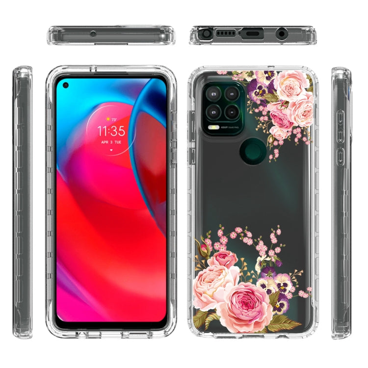 For Motorola Moto G Stylus 5G 2 in 1 High Transparent Painted Shockproof PC + TPU Protective Case