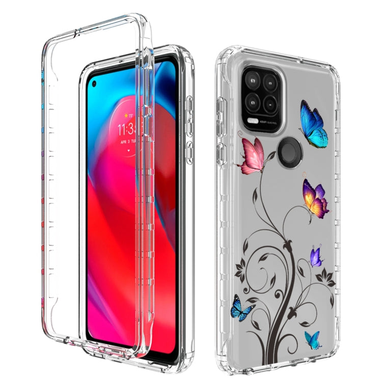 For Motorola Moto G Stylus 5G 2 in 1 High Transparent Painted Shockproof PC + TPU Protective Case