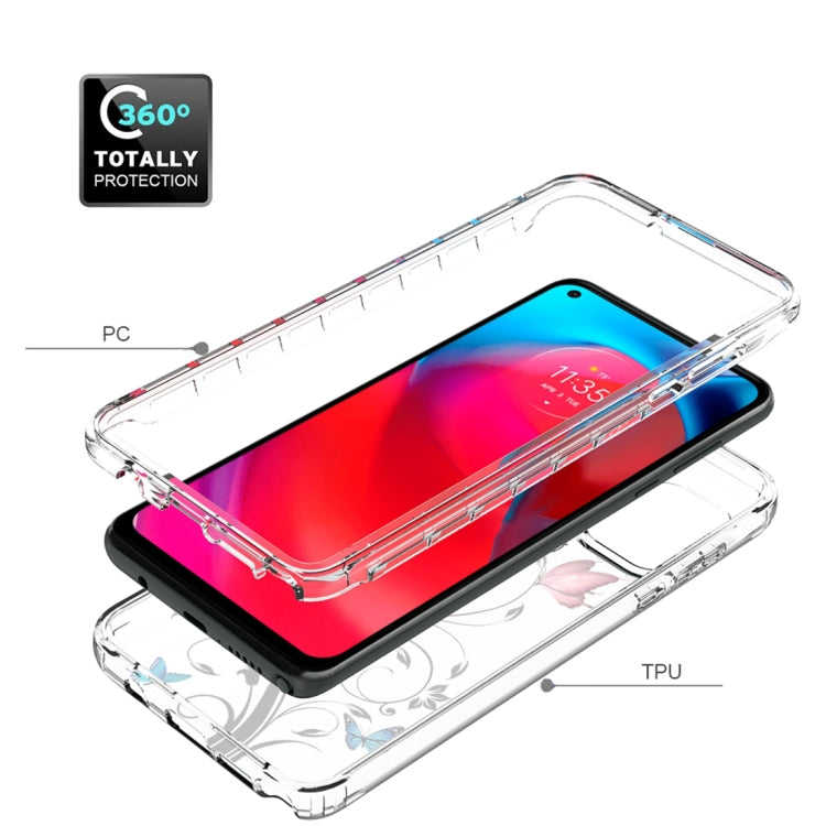 For Motorola Moto G Stylus 5G 2 in 1 High Transparent Painted Shockproof PC + TPU Protective Case