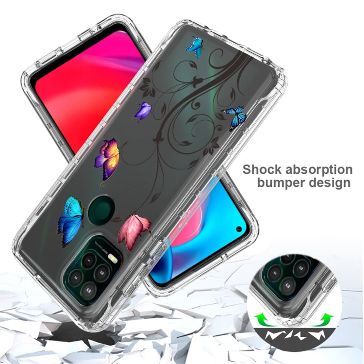 For Motorola Moto G Stylus 5G 2 in 1 High Transparent Painted Shockproof PC + TPU Protective Case