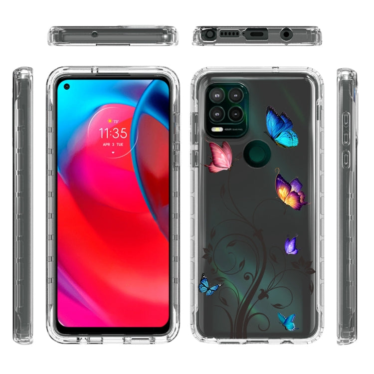For Motorola Moto G Stylus 5G 2 in 1 High Transparent Painted Shockproof PC + TPU Protective Case