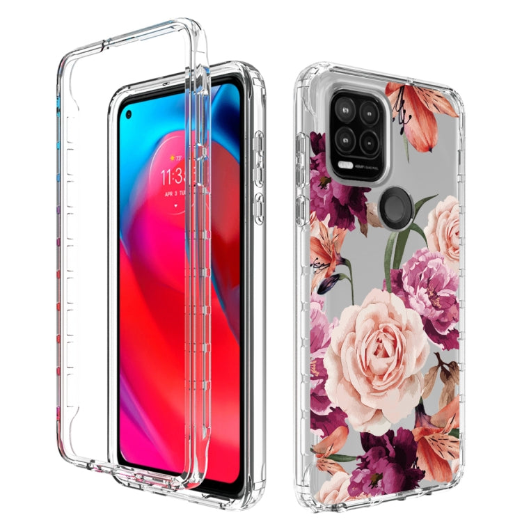 For Motorola Moto G Stylus 5G 2 in 1 High Transparent Painted Shockproof PC + TPU Protective Case