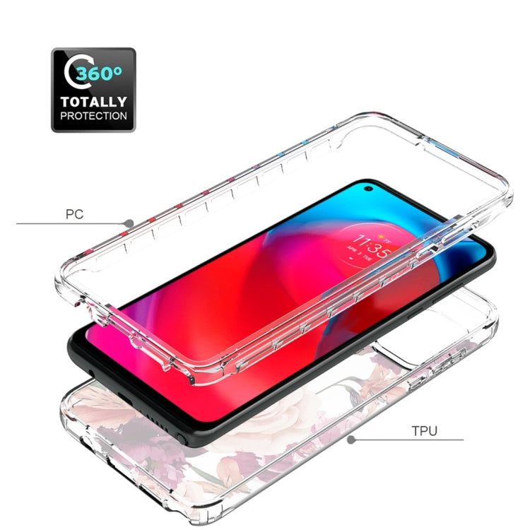 For Motorola Moto G Stylus 5G 2 in 1 High Transparent Painted Shockproof PC + TPU Protective Case