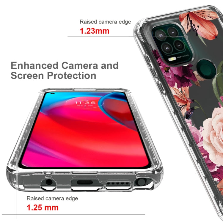For Motorola Moto G Stylus 5G 2 in 1 High Transparent Painted Shockproof PC + TPU Protective Case
