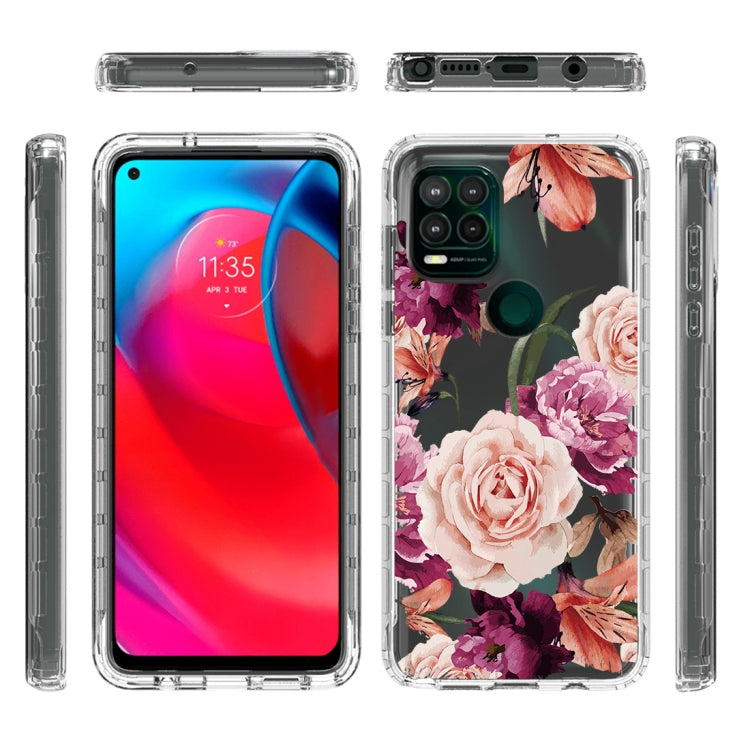 For Motorola Moto G Stylus 5G 2 in 1 High Transparent Painted Shockproof PC + TPU Protective Case