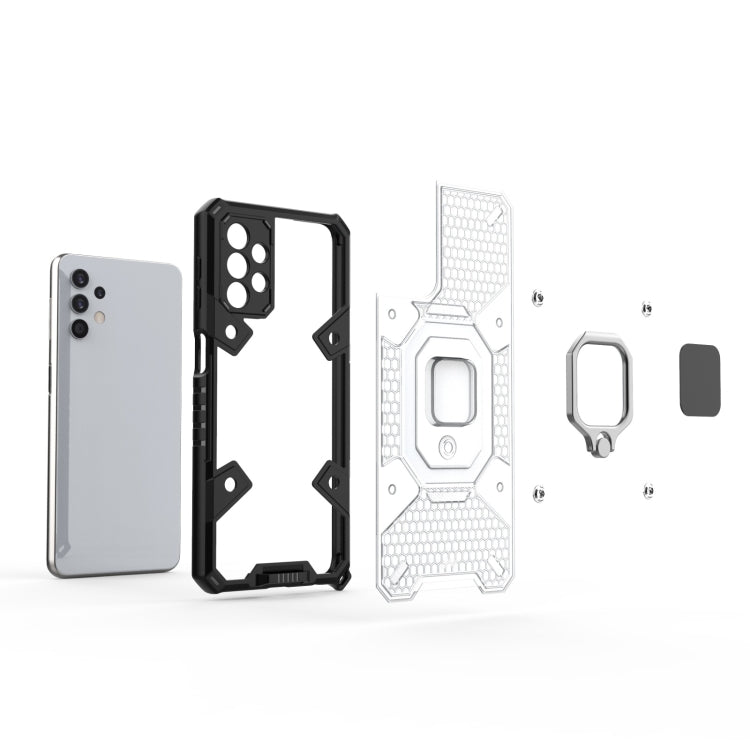 For Samsung Galaxy A32 5G Space PC+TPU Ring Holder Protective Case