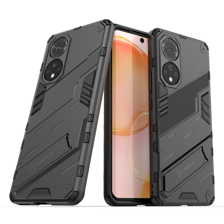 For Honor 50 Punk Armor 2 in 1 PC + TPU Shockproof Case with Invisible Holder