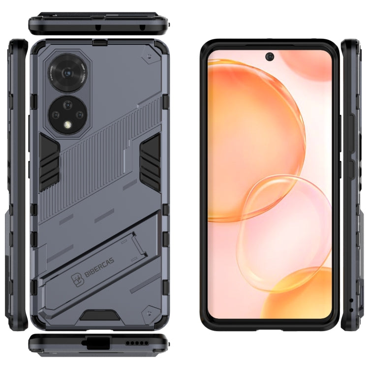 For Honor 50 Punk Armor 2 in 1 PC + TPU Shockproof Case with Invisible Holder