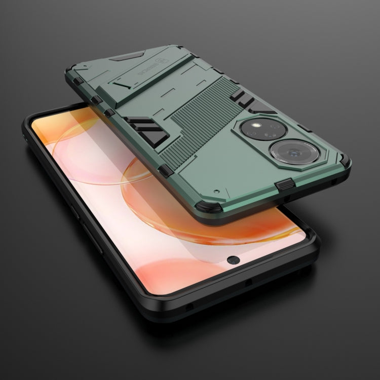 For Honor 50 Punk Armor 2 in 1 PC + TPU Shockproof Case with Invisible Holder