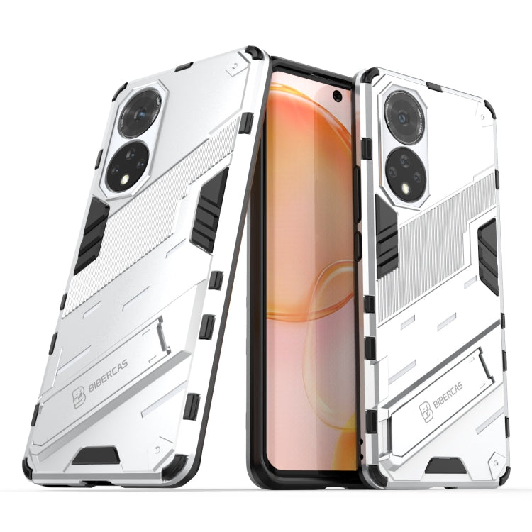 For Honor 50 Punk Armor 2 in 1 PC + TPU Shockproof Case with Invisible Holder