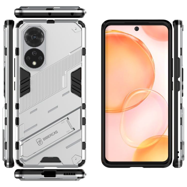 For Honor 50 Punk Armor 2 in 1 PC + TPU Shockproof Case with Invisible Holder