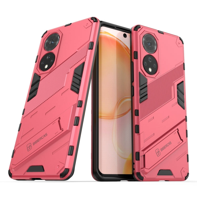 For Honor 50 Punk Armor 2 in 1 PC + TPU Shockproof Case with Invisible Holder
