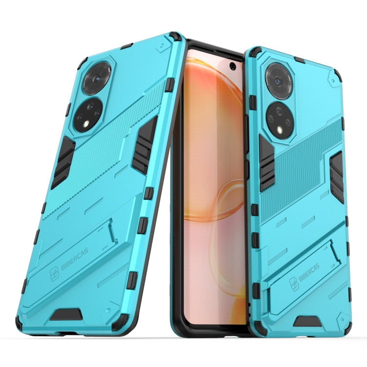 For Honor 50 Punk Armor 2 in 1 PC + TPU Shockproof Case with Invisible Holder