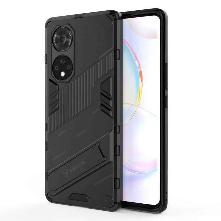 For Honor 50 Pro Punk Armor 2 in 1 PC + TPU Shockproof Case with Invisible Holder