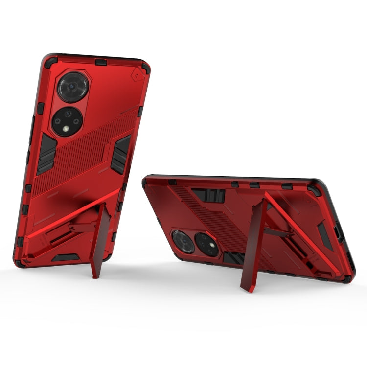 For Honor 50 Pro Punk Armor 2 in 1 PC + TPU Shockproof Case with Invisible Holder
