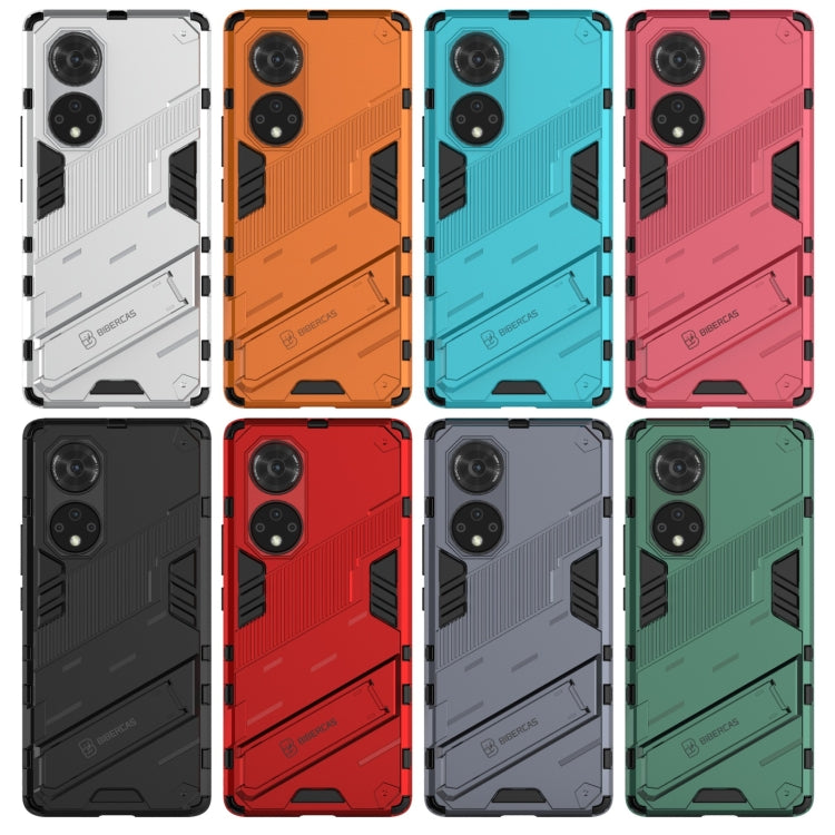 For Honor 50 Pro Punk Armor 2 in 1 PC + TPU Shockproof Case with Invisible Holder